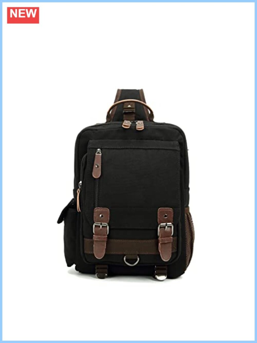 Sechunk Canvas Messenger Bag Sling Bag Crossbody Shoulder Bag